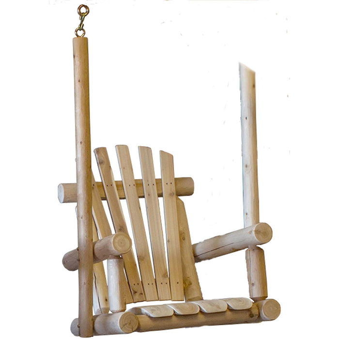 Lakeland Mills Single Chair Cedar Porch Swing - Swing Chairs Direct