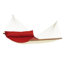 Alabama Quilted Kingsize Spreader Bar Hammock by La Siesta - Red Pepper - Swing Chairs Direct