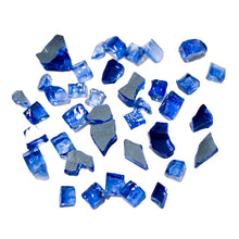 Reflective Fire Glass - Cobalt Blue