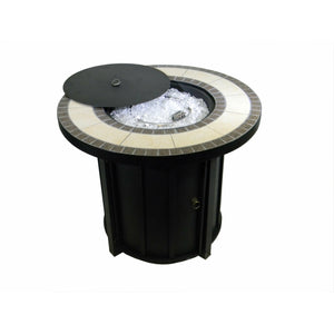 Round Tile Top Fire Pit - 01
