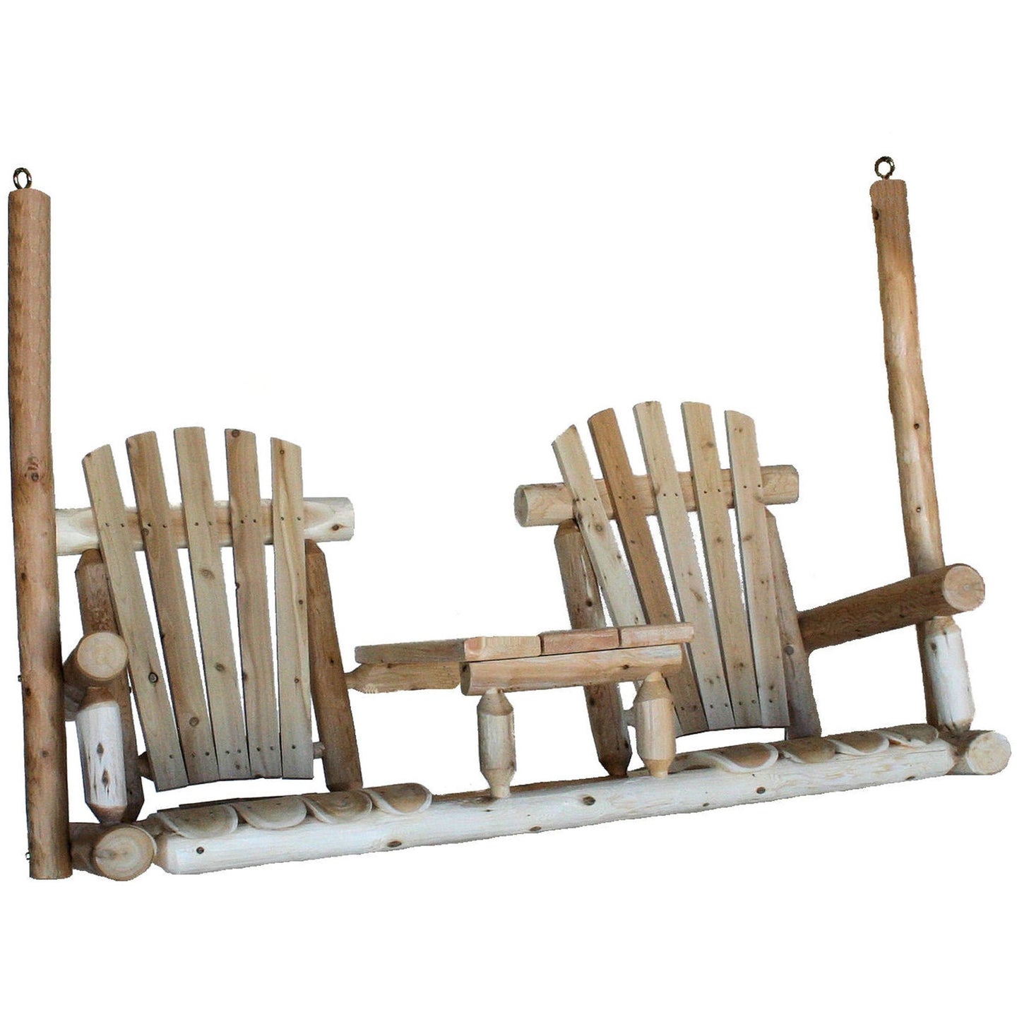 Lakeland Mills Cedar Tete-A-Tete Porch Swing - Swing Chairs Direct