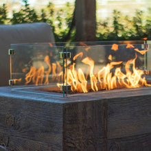 Top Fires Glass Wind Guard For Square, Round, And Rectangular Fire Pits - 01