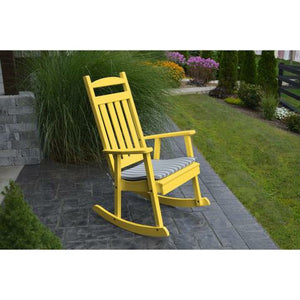 A&L Furniture Company Classic Recycled Plastic Porch Rocking Chair